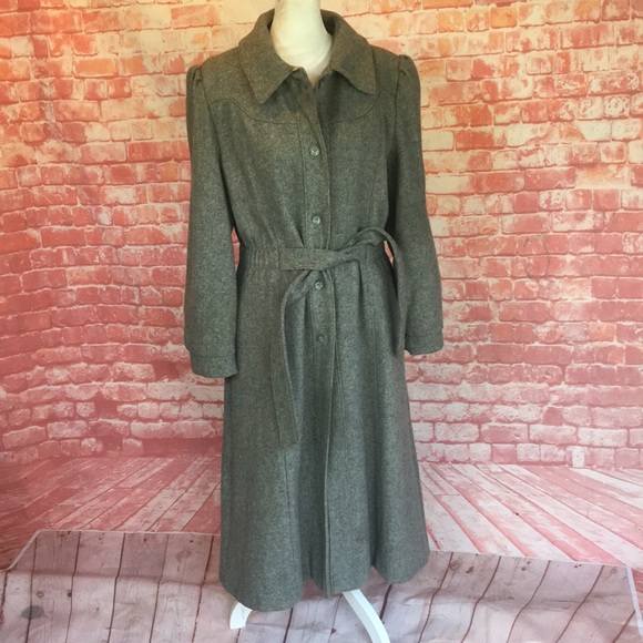 northern belle Jackets & Blazers - Vintage 60s Northern Bell Full Length Gray Wool Union Label Coat